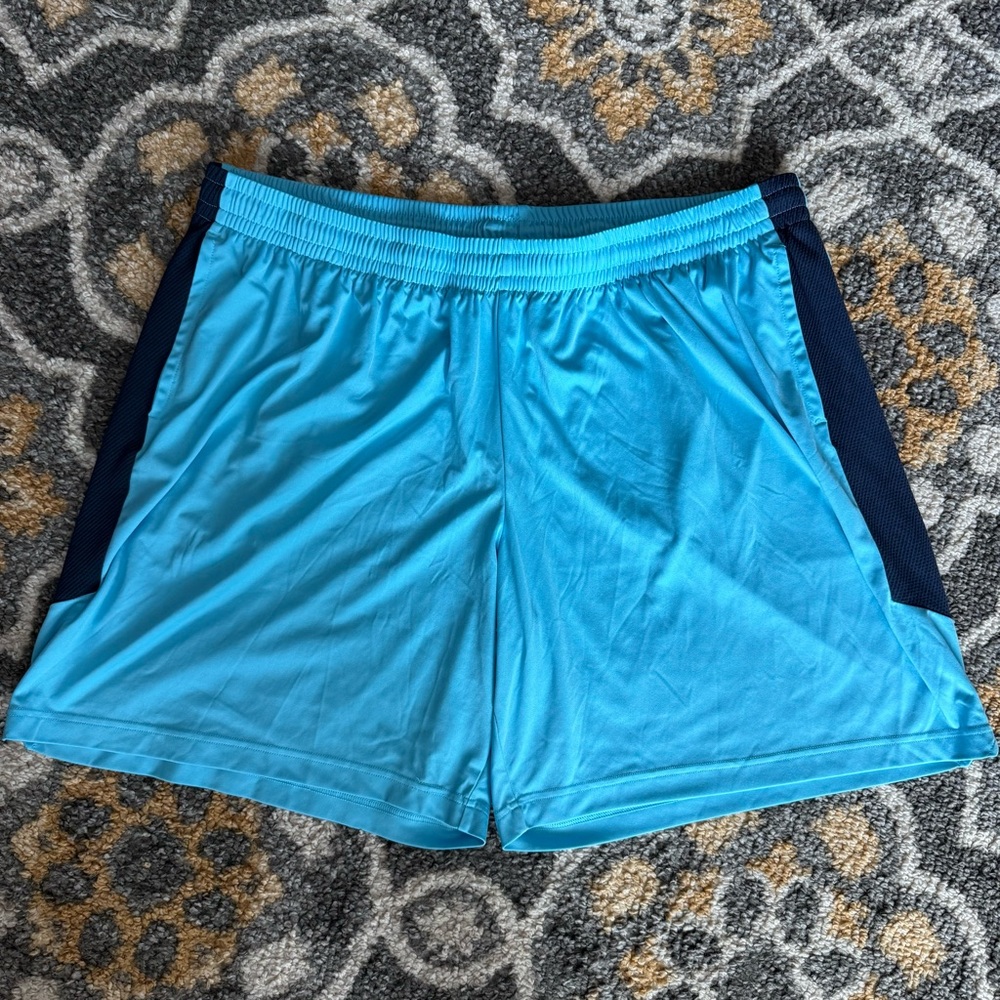 Men’s Tek Gear Dry Tek Blue Athletic Shorts 4XB